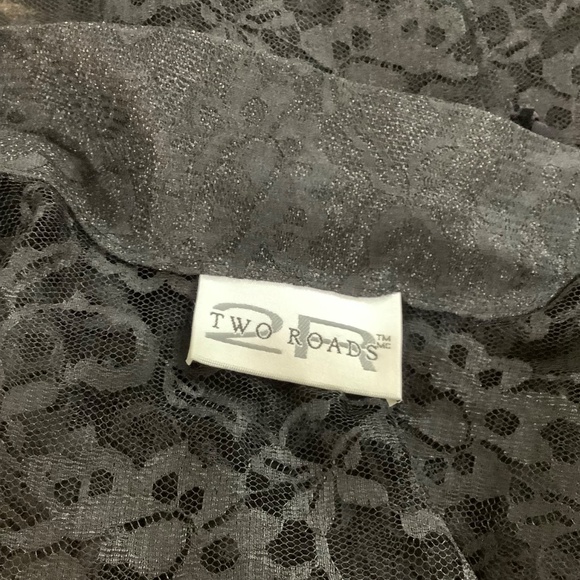 Vintage Feminine Black Lace Topper cardigan  Medium - Picture 10 of 10